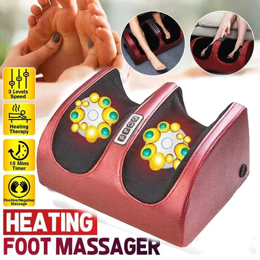 Electric Foot Massager Heating Therapy Shiatsu Kneading Roller Muscle Relaxation Pain Relief Foot Spa Machines