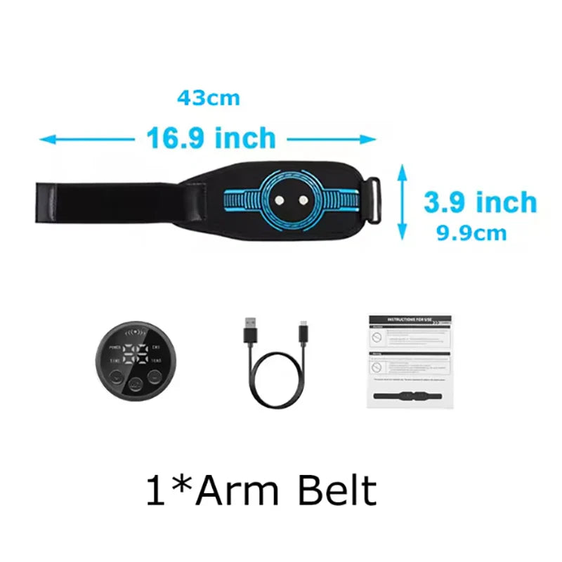 Abdominal Toning Belt EMS Muscle Stimulator Toner Waist Body Slimming Shaping Waist Arm Leg Massage Lose Weight Home Fitness