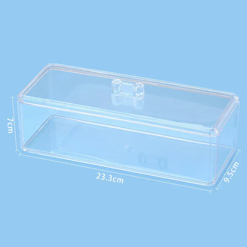 Transparent Eyelashes Extension Tools Storage Box Lashes Accessories Acrylic Desktop Makeup Tool Container Cosmetic Organizer