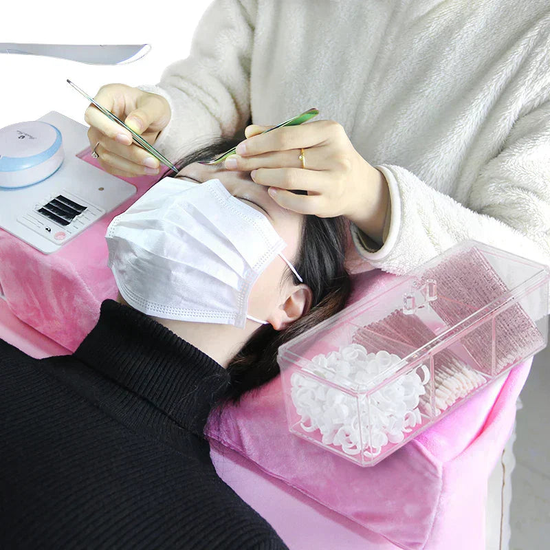Transparent Eyelashes Extension Tools Storage Box Lashes Accessories Acrylic Desktop Makeup Tool Container Cosmetic Organizer