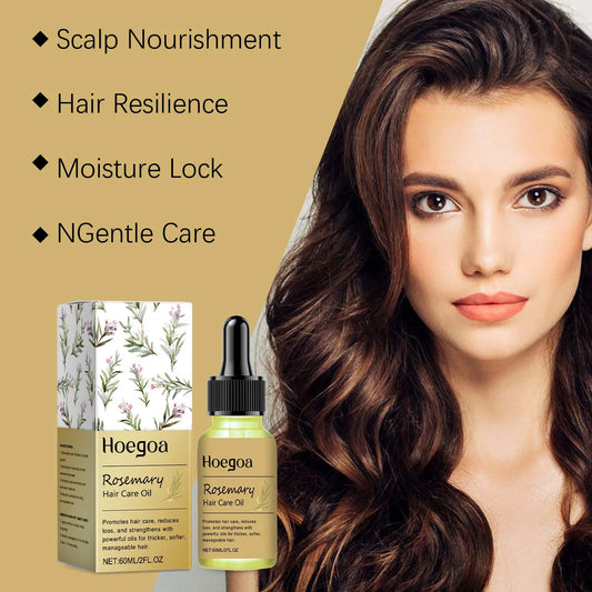 60Ml Rosemary Hair Growth Serum Fast Growing Hair Essential Oil Beauty Hair Care Dense Regrowth anti Baldness Nourish Oil