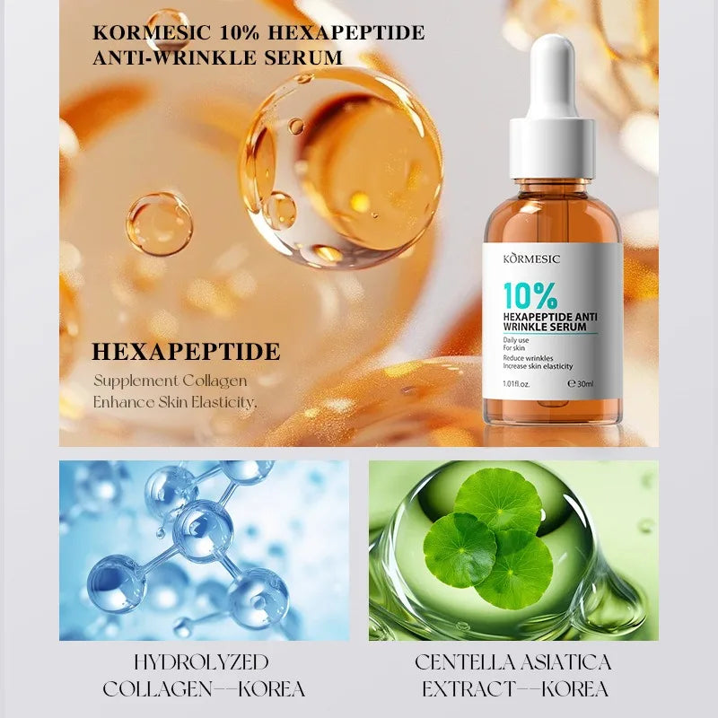 AHA Rejuvenation Niacinamide Brightening Face Serum Hexapeptide Ceramide Panthenol Essence anti Wrinkle Nourishing Skin Care