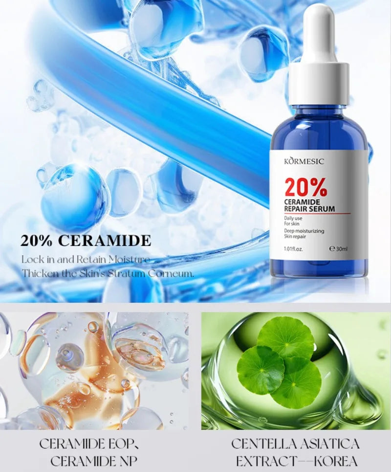 AHA Rejuvenation Niacinamide Brightening Face Serum Hexapeptide Ceramide Panthenol Essence anti Wrinkle Nourishing Skin Care