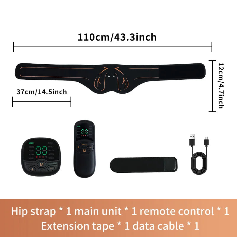 Electric Hips Trainer EMS Butt Muscle Stimulator USB Rechargable Buttocks Lifting Muscle Toner for Fitness Weight Loss Fat Burn