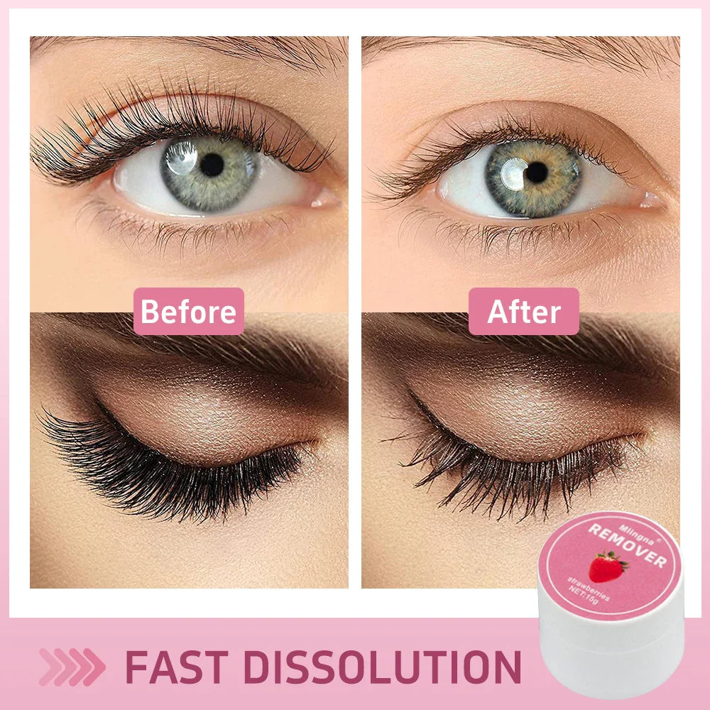 15G Eyelash Glue Lash Extensions Remover Cream Korea Professional Makeup Tools Lash Glue Remover Cream for Eyelash Extension