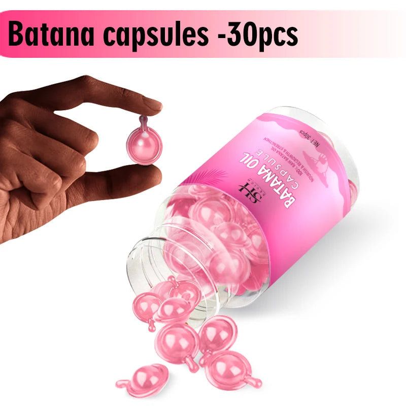 Natural 100% Pure Batana Oil for Hair Growth Butter Hair Mask Traction Alopecia anti Hair Loss Baldness Treatment for Men Women