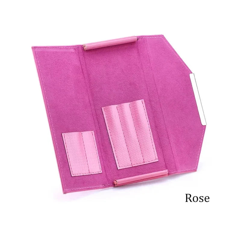 Tweezers Storage Leather Bag Eyelashes Extension Tweezers Storage Box Portable Organizer Case Lashes Accessories Makeup Tools