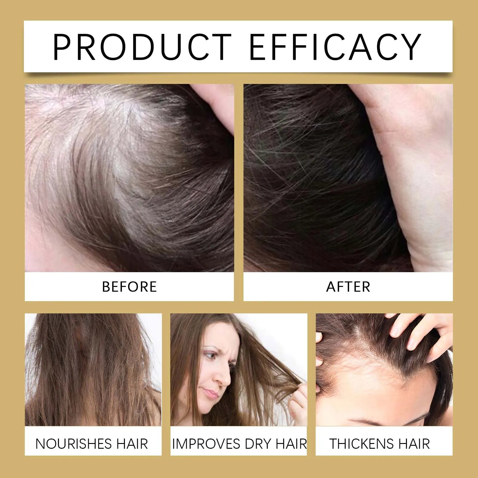 60Ml Rosemary Hair Growth Serum Fast Growing Hair Essential Oil Beauty Hair Care Dense Regrowth anti Baldness Nourish Oil