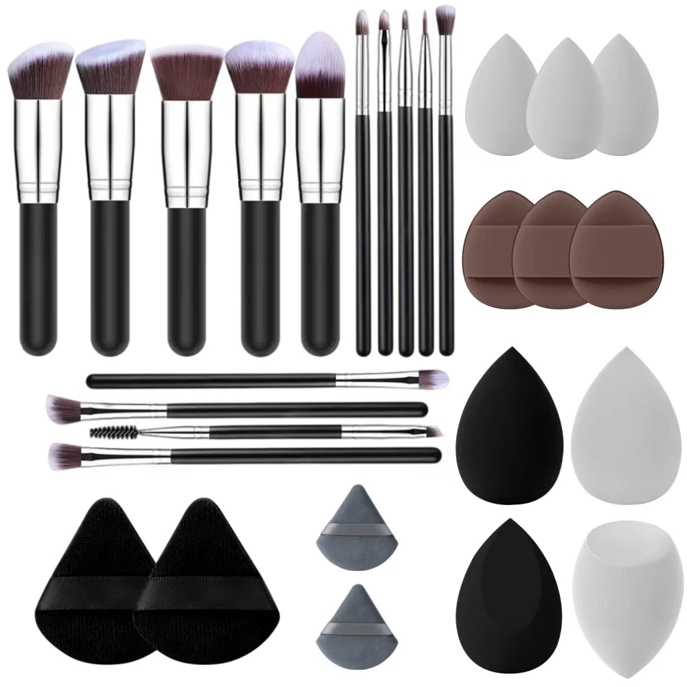 Professional 14PCS Makeup Brushes Set Soft Fluffy Foundation Eyeshadow Concealers Blending Blush Brush Kabuki Women Beauty Tools